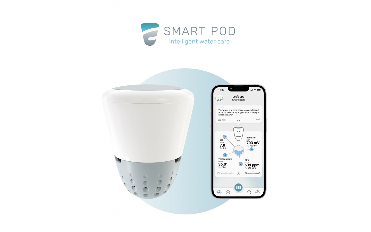 Smart Pod Hot Tub Water Monitoring App